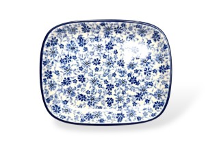 160 Bunzlau Rechthoekige schaal 2998X 160 Schotel Rechthoekig 18,5x15cm